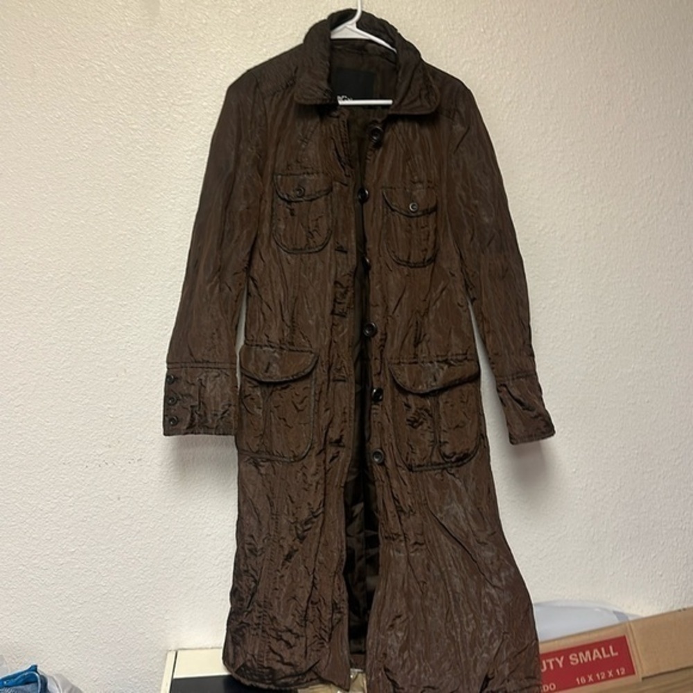 BGN women’s dark brown trench coat size 6